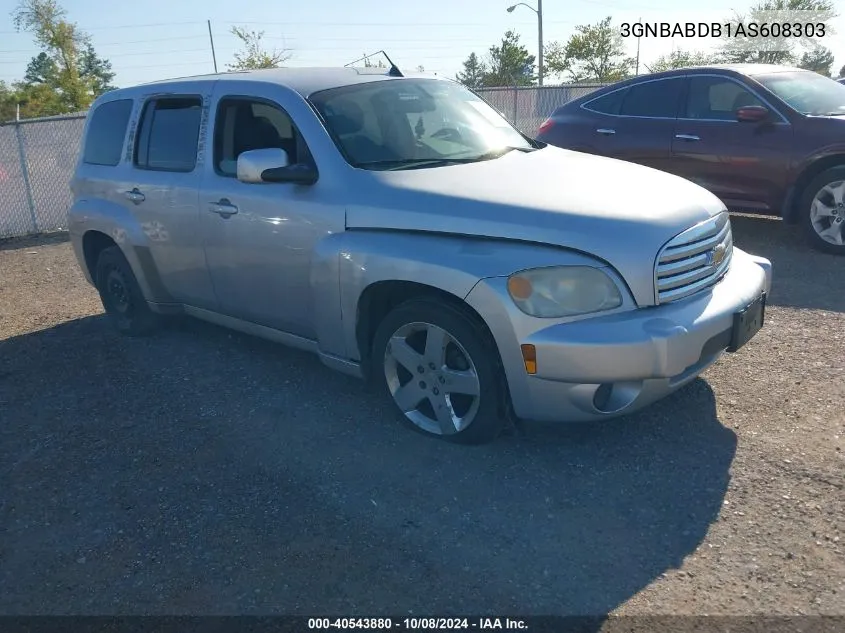 2010 Chevrolet Hhr Lt VIN: 3GNBABDB1AS608303 Lot: 40543880