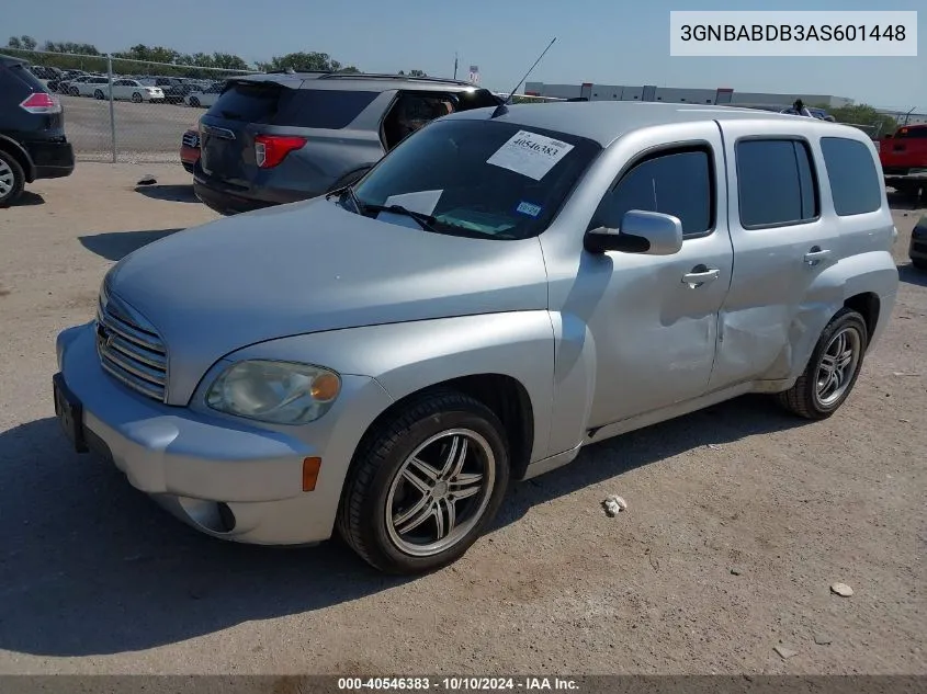 2010 Chevrolet Hhr Lt VIN: 3GNBABDB3AS601448 Lot: 40546383