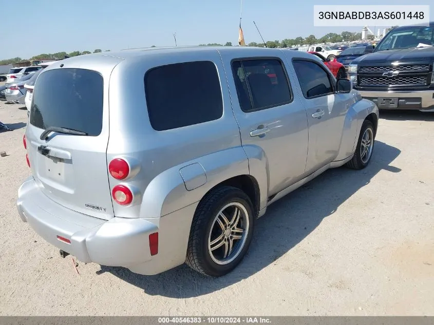 2010 Chevrolet Hhr Lt VIN: 3GNBABDB3AS601448 Lot: 40546383