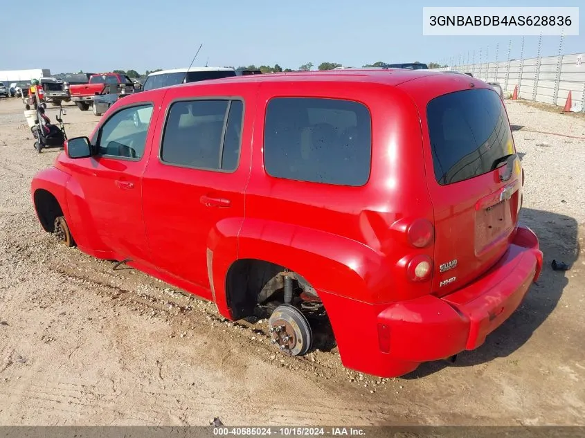 2010 Chevrolet Hhr Lt VIN: 3GNBABDB4AS628836 Lot: 40585024