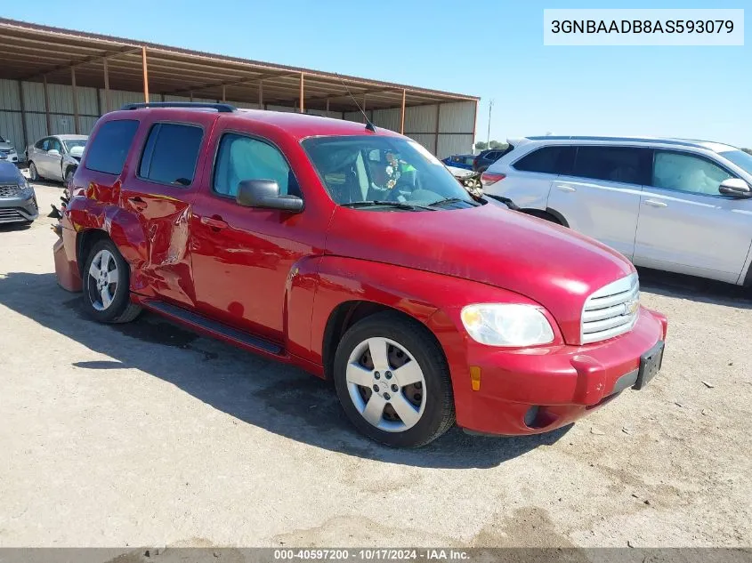 2010 Chevrolet Hhr Ls VIN: 3GNBAADB8AS593079 Lot: 40597200