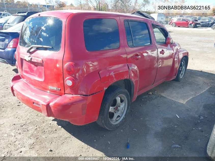 2010 Chevrolet Hhr Lt VIN: 3GNBABDB8AS622165 Lot: 40659887