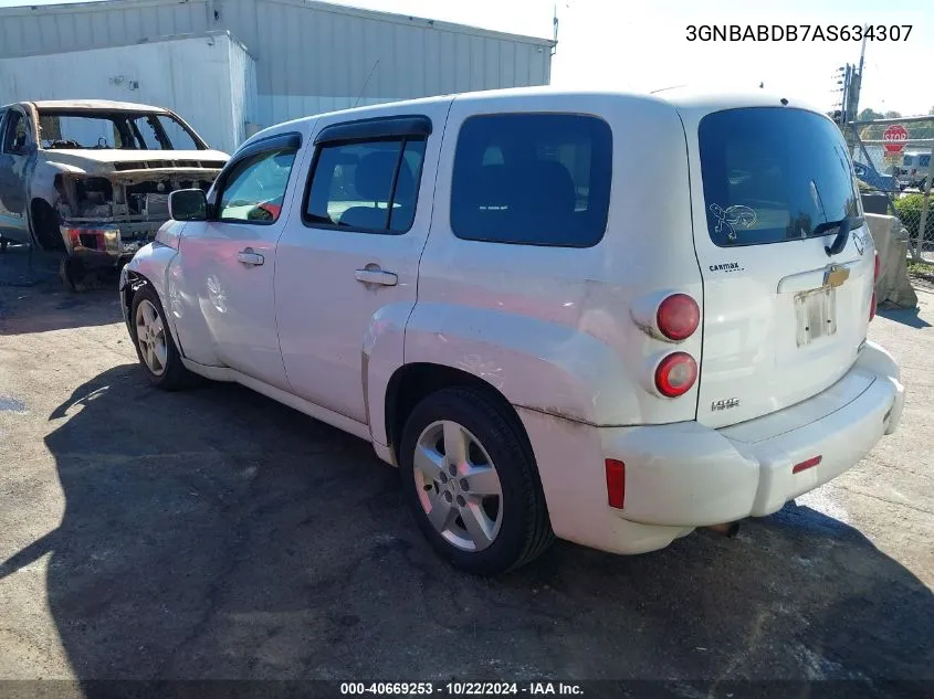 2010 Chevrolet Hhr Lt VIN: 3GNBABDB7AS634307 Lot: 40669253