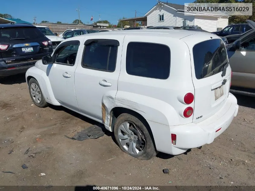 2010 Chevrolet Hhr Ls VIN: 3GNBAADB4AS516029 Lot: 40671096