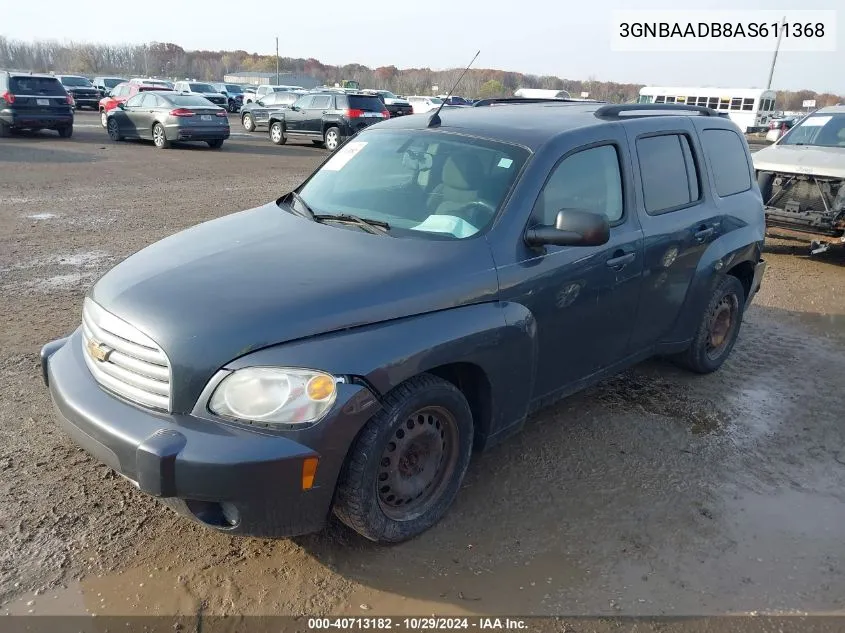 2010 Chevrolet Hhr Ls VIN: 3GNBAADB8AS611368 Lot: 40713182