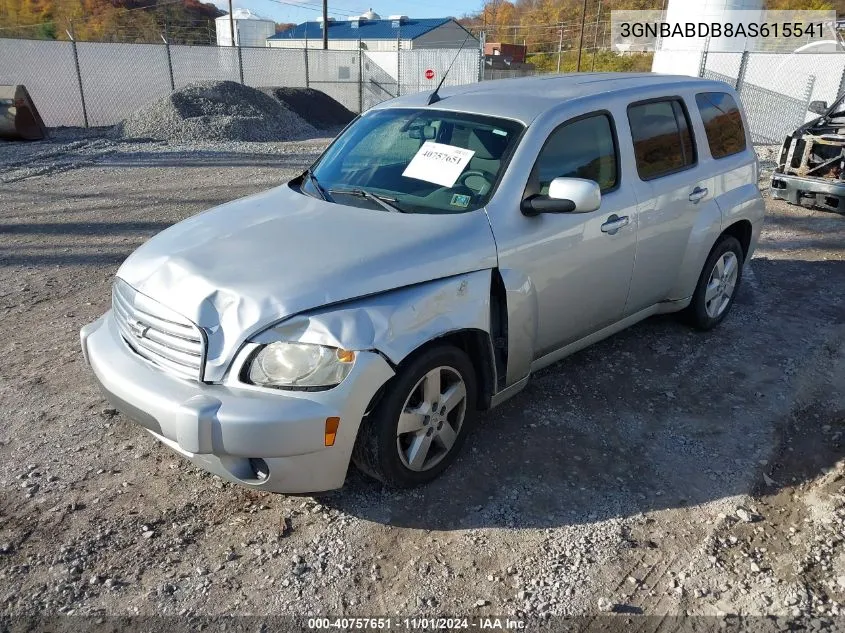 2010 Chevrolet Hhr Lt VIN: 3GNBABDB8AS615541 Lot: 40757651