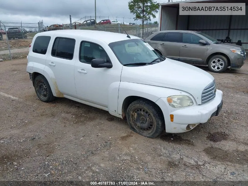 2010 Chevrolet Hhr Ls VIN: 3GNBAADB7AS514534 Lot: 40787783