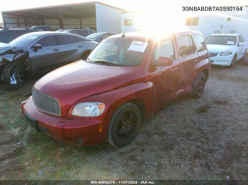 2010 Chevrolet Hhr Lt VIN: 3GNBABDB7AS550164 Lot: 40802375