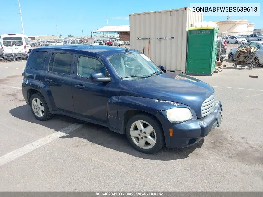 3GNBABFW3BS639618 2011 Chevrolet Hhr Lt