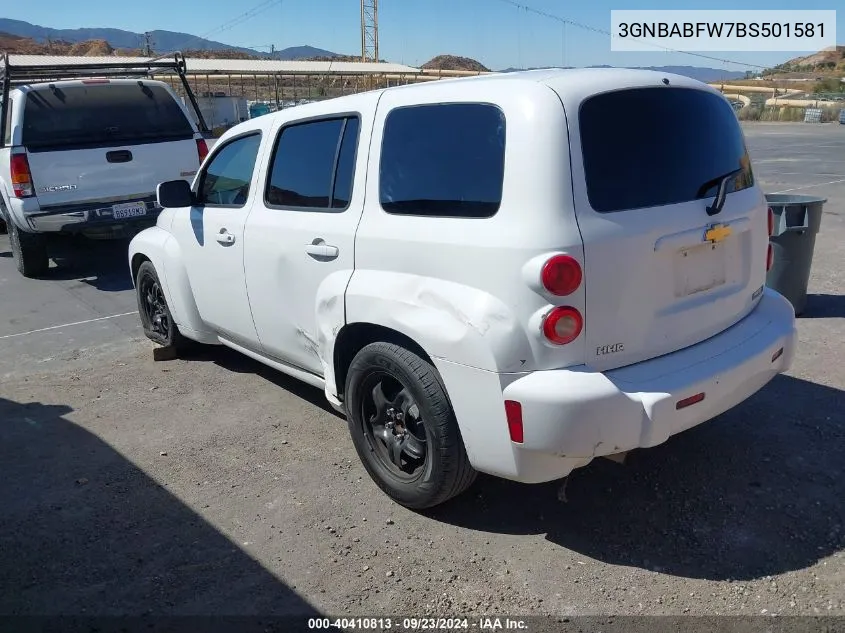 2011 Chevrolet Hhr Lt VIN: 3GNBABFW7BS501581 Lot: 40410813