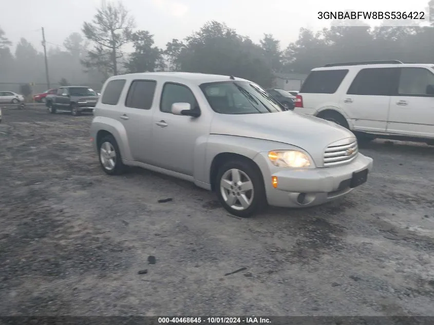 2011 Chevrolet Hhr Lt VIN: 3GNBABFW8BS536422 Lot: 40468645