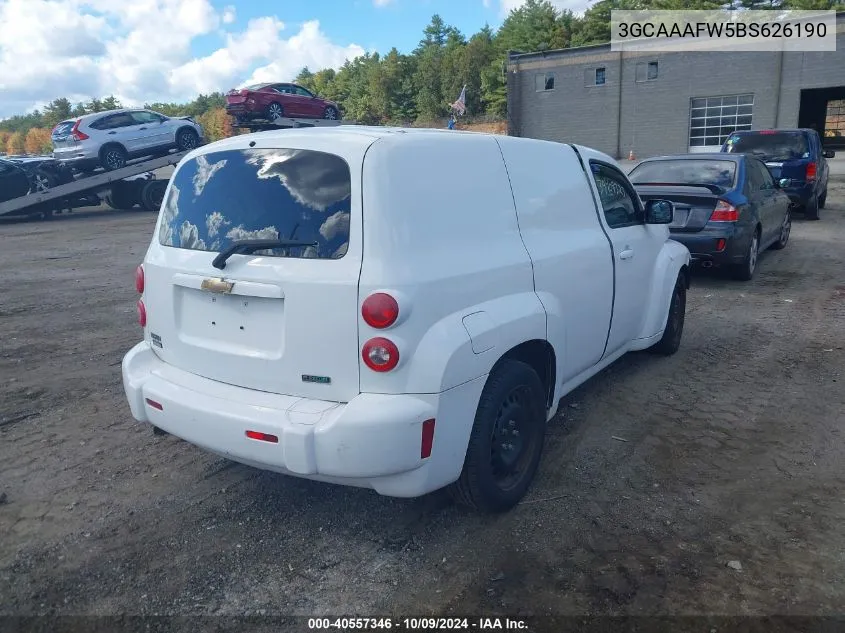 2011 Chevrolet Hhr Panel Ls VIN: 3GCAAAFW5BS626190 Lot: 40557346