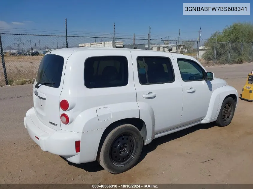 2011 Chevrolet Hhr Lt VIN: 3GNBABFW7BS608341 Lot: 40566310