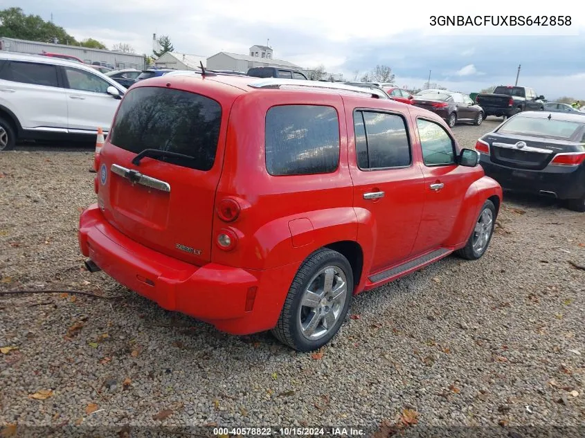 2011 Chevrolet Hhr Lt VIN: 3GNBACFUXBS642858 Lot: 40578822