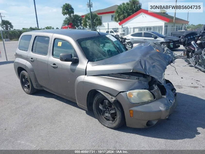 2011 Chevrolet Hhr Lt VIN: 3GNBABFW8BS604735 Lot: 40581731