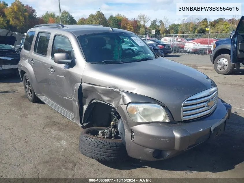 2011 Chevrolet Hhr Lt VIN: 3GNBABFW3BS664616 Lot: 40606077