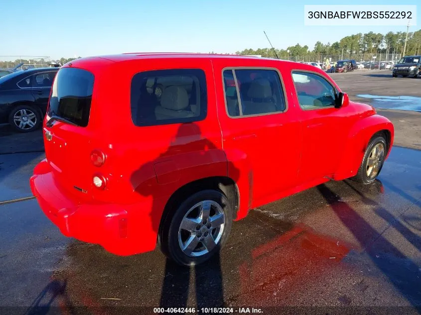 2011 Chevrolet Hhr Lt VIN: 3GNBABFW2BS552292 Lot: 40642446