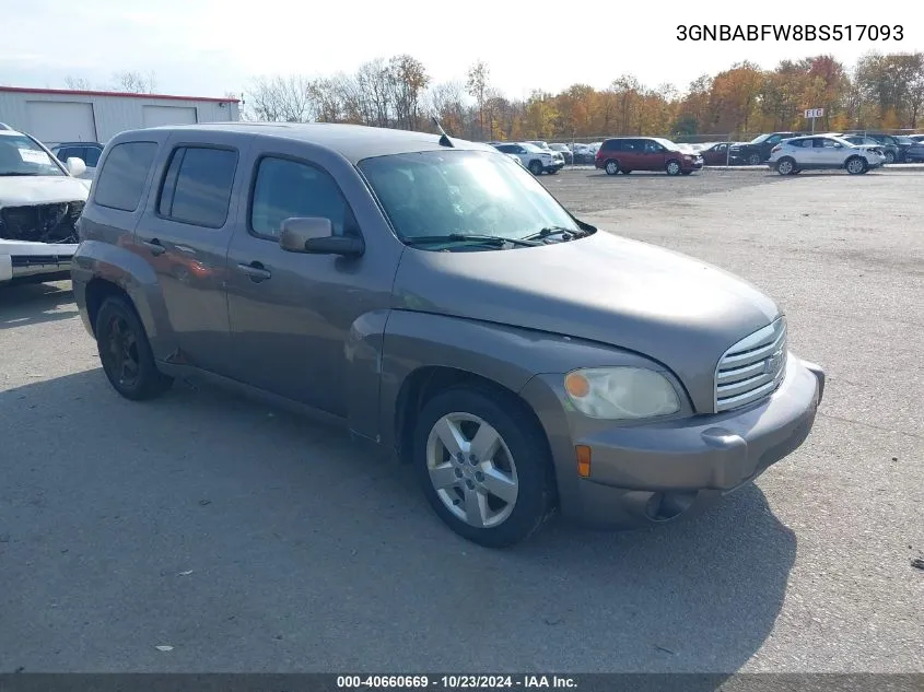 2011 Chevrolet Hhr Lt VIN: 3GNBABFW8BS517093 Lot: 40660669