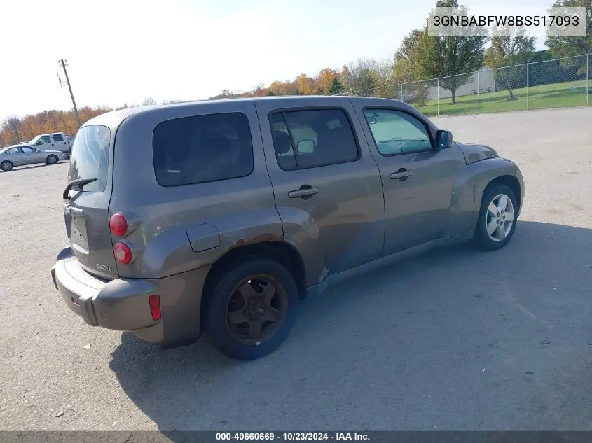 2011 Chevrolet Hhr Lt VIN: 3GNBABFW8BS517093 Lot: 40660669