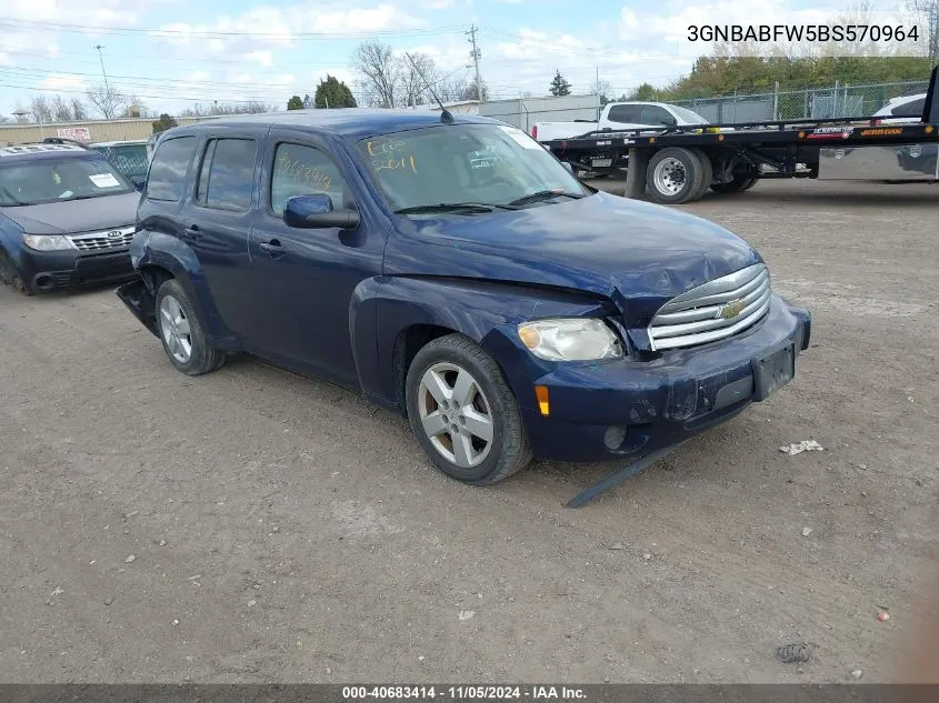 2011 Chevrolet Hhr Lt VIN: 3GNBABFW5BS570964 Lot: 40683414