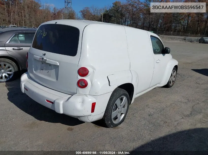 2011 Chevrolet Hhr Panel Ls VIN: 3GCAAAFW0BS596547 Lot: 40695166