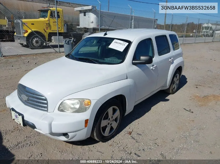 2011 Chevrolet Hhr Ls VIN: 3GNBAAFW3BS532658 Lot: 40699223