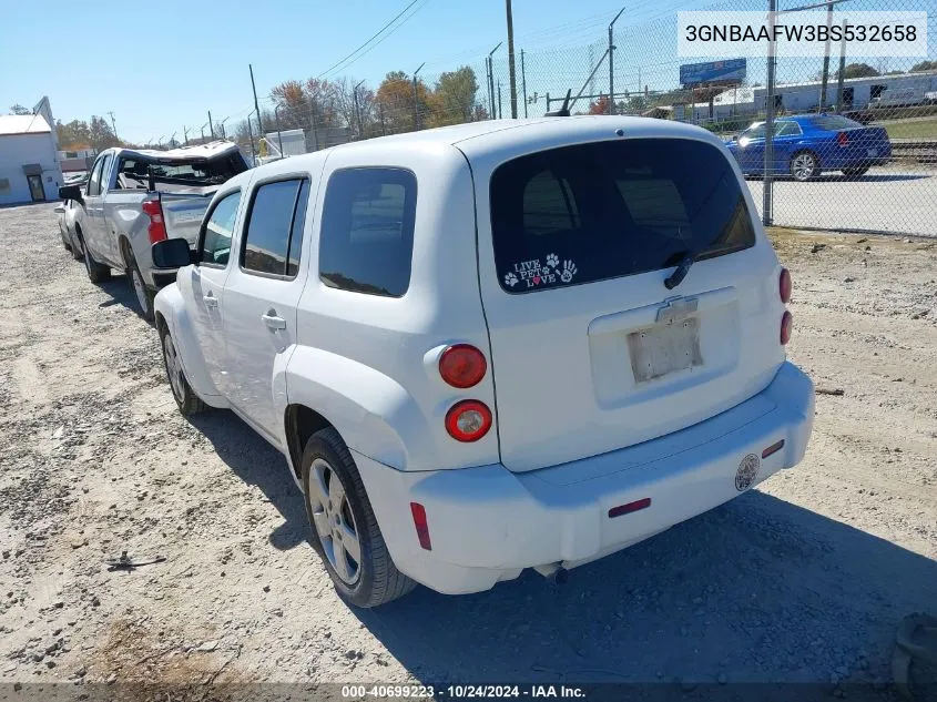 2011 Chevrolet Hhr Ls VIN: 3GNBAAFW3BS532658 Lot: 40699223