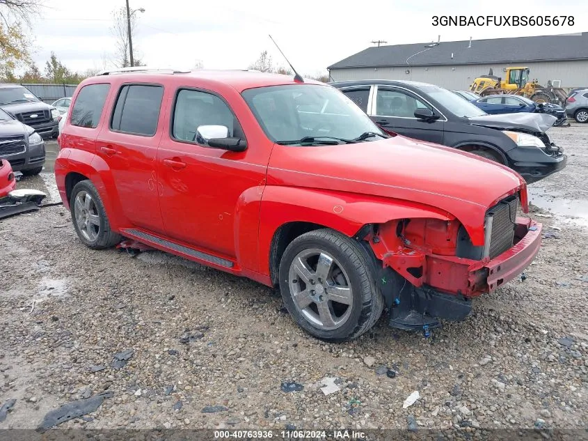 2011 Chevrolet Hhr Lt VIN: 3GNBACFUXBS605678 Lot: 40763936