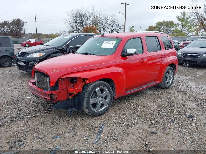 2011 Chevrolet Hhr Lt VIN: 3GNBACFUXBS605678 Lot: 40763936