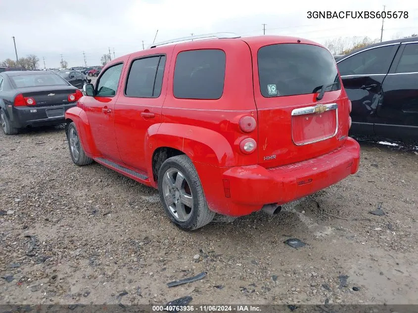 2011 Chevrolet Hhr Lt VIN: 3GNBACFUXBS605678 Lot: 40763936