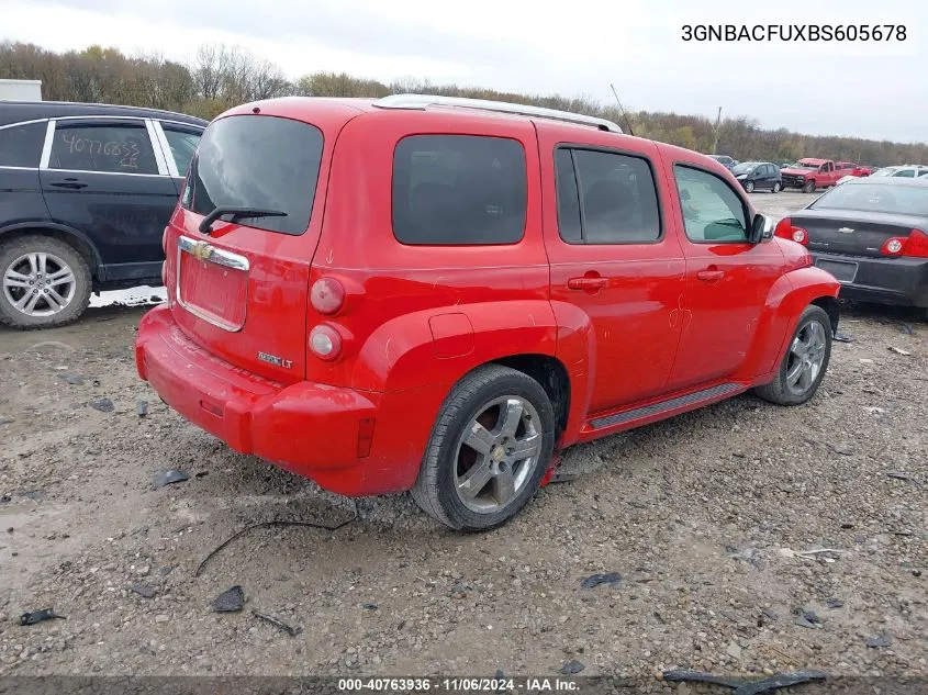 2011 Chevrolet Hhr Lt VIN: 3GNBACFUXBS605678 Lot: 40763936