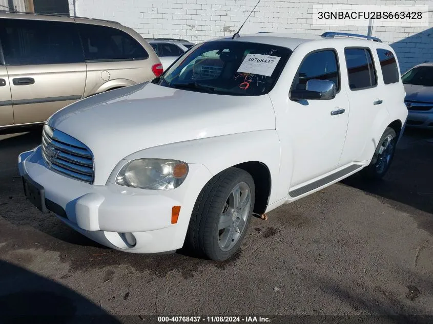 2011 Chevrolet Hhr Lt VIN: 3GNBACFU2BS663428 Lot: 40768437