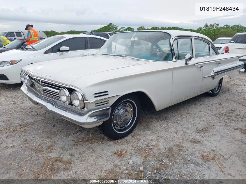 1960 Chevrolet Impala VIN: 01819F248434 Lot: 40525396