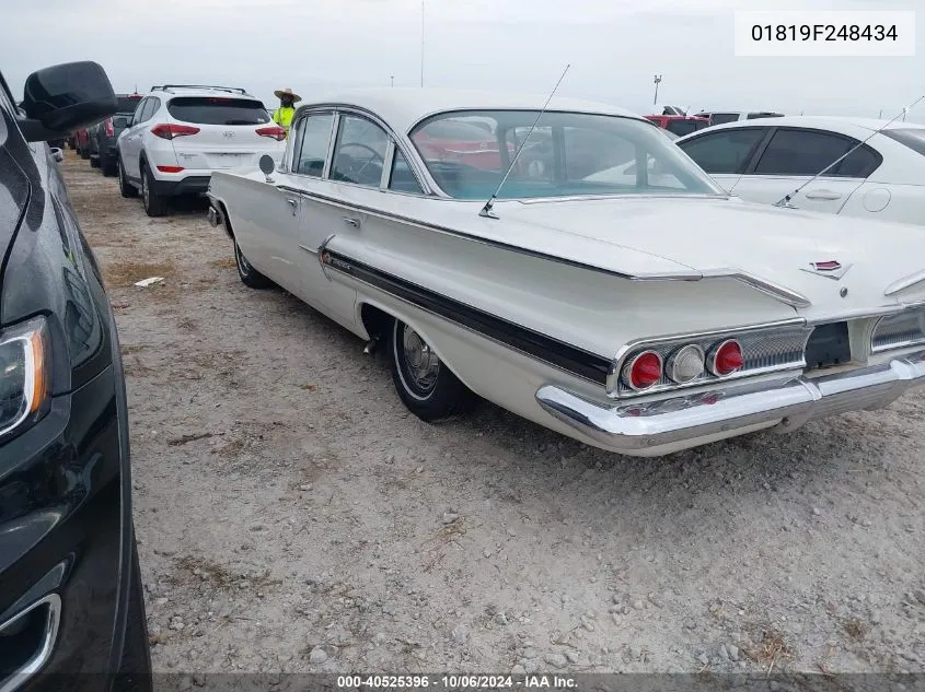 1960 Chevrolet Impala VIN: 01819F248434 Lot: 40525396