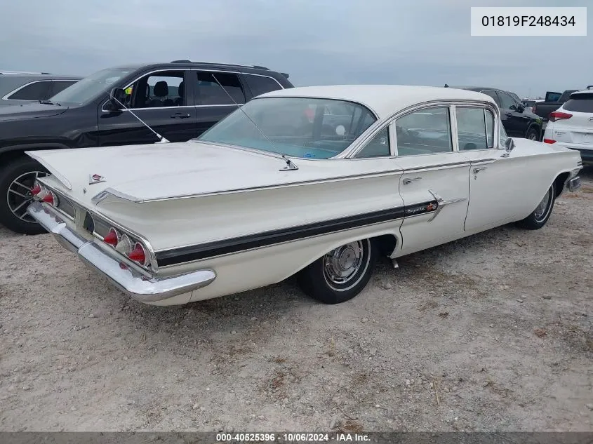 1960 Chevrolet Impala VIN: 01819F248434 Lot: 40525396