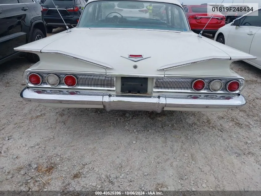 1960 Chevrolet Impala VIN: 01819F248434 Lot: 40525396