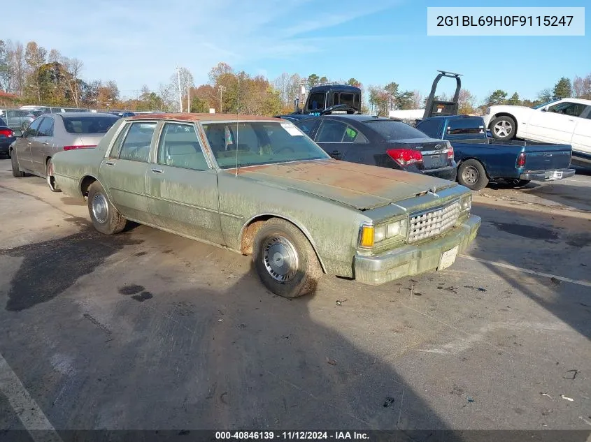 2G1BL69H0F9115247 1985 Chevrolet Impala