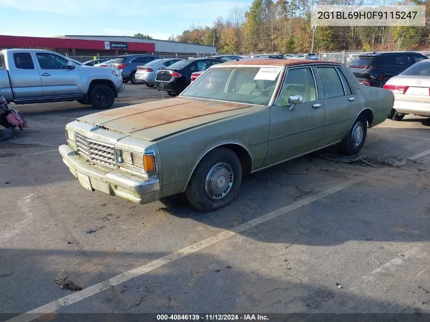 2G1BL69H0F9115247 1985 Chevrolet Impala