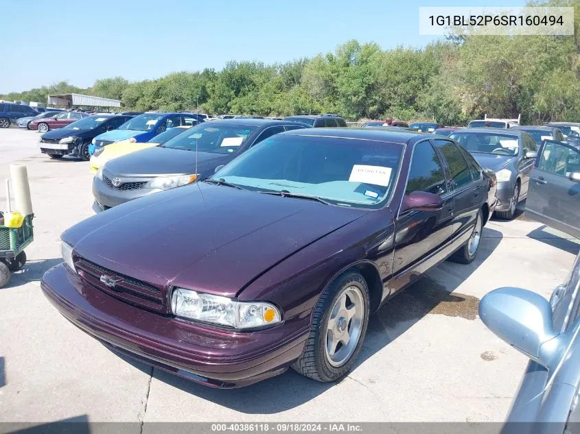 1995 Chevrolet Caprice / Impala Classic Ss VIN: 1G1BL52P6SR160494 Lot: 40386118