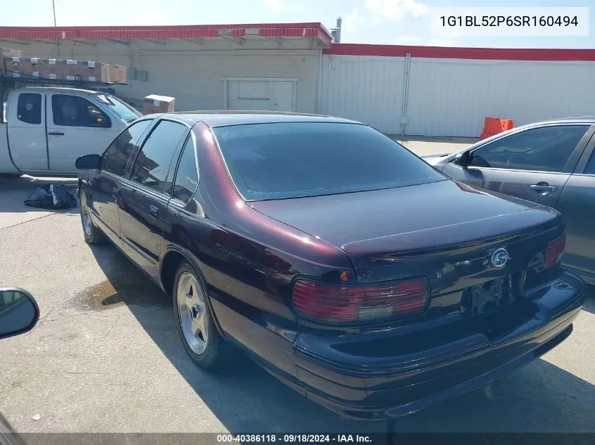 1995 Chevrolet Caprice / Impala Classic Ss VIN: 1G1BL52P6SR160494 Lot: 40386118