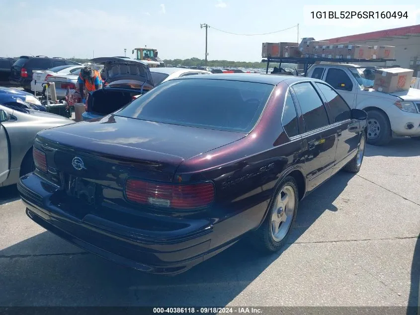 1995 Chevrolet Caprice / Impala Classic Ss VIN: 1G1BL52P6SR160494 Lot: 40386118