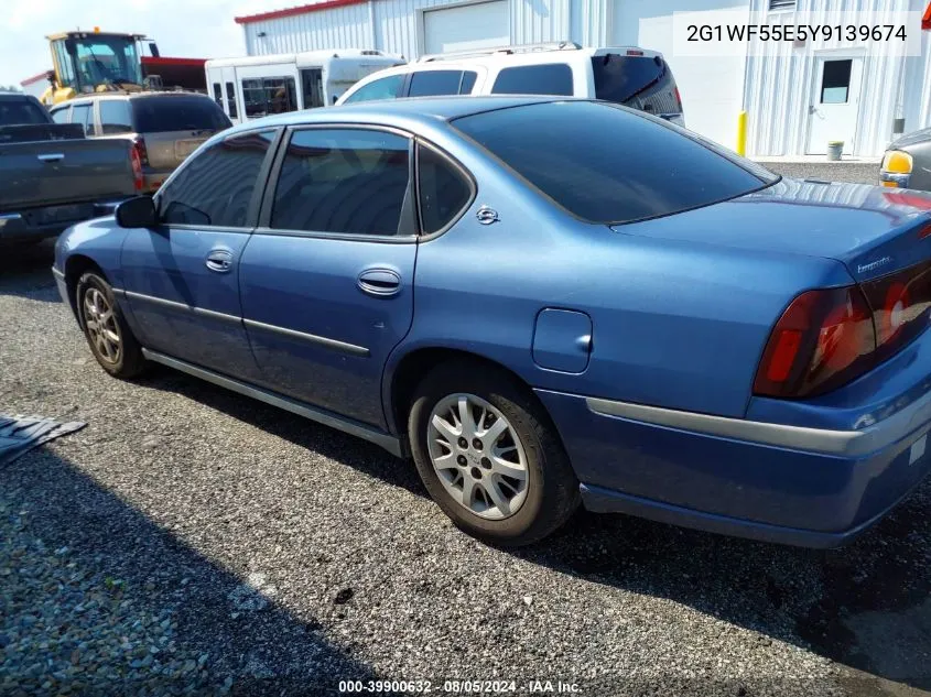 2000 Chevrolet Impala VIN: 2G1WF55E5Y9139674 Lot: 39900632