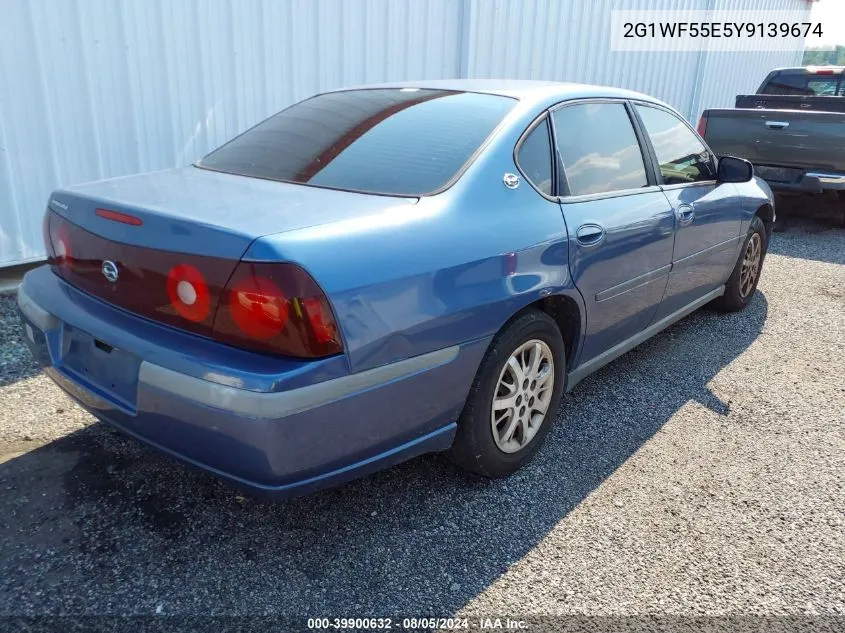 2000 Chevrolet Impala VIN: 2G1WF55E5Y9139674 Lot: 39900632