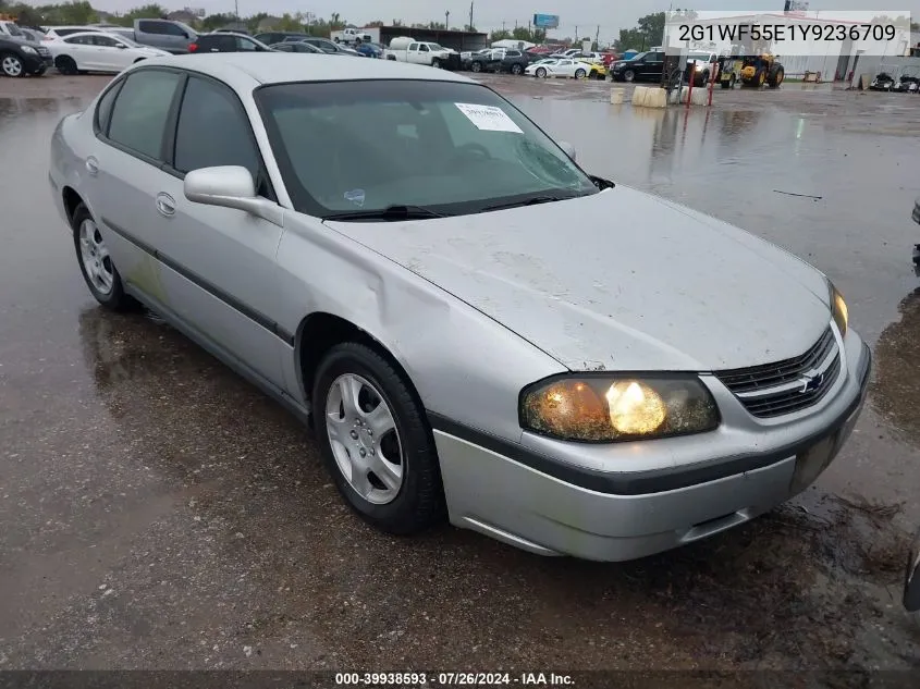 2000 Chevrolet Impala VIN: 2G1WF55E1Y9236709 Lot: 39938593