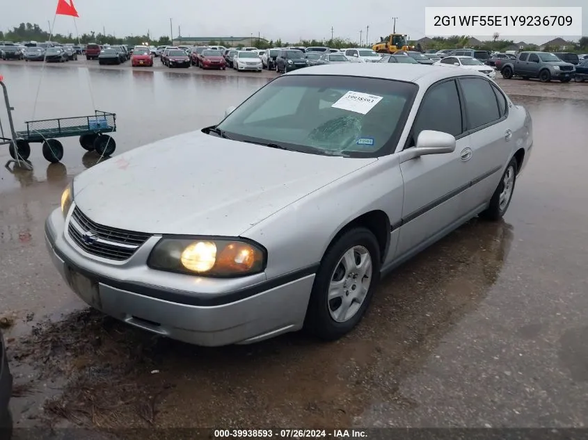 2000 Chevrolet Impala VIN: 2G1WF55E1Y9236709 Lot: 39938593