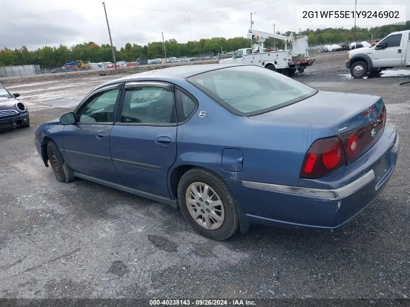 2000 Chevrolet Impala VIN: 2G1WF55E1Y9246902 Lot: 40238143