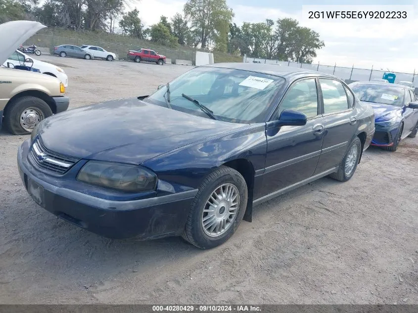 2000 Chevrolet Impala VIN: 2G1WF55E6Y9202233 Lot: 40280429