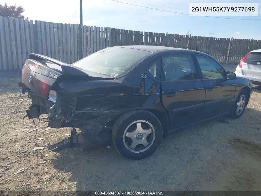 2000 Chevrolet Impala Ls VIN: 2G1WH55K7Y9277698 Lot: 40694307