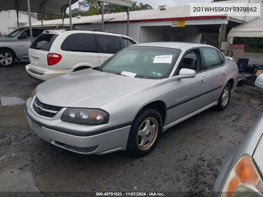 2000 Chevrolet Impala Ls VIN: 2G1WH55K0Y9379862 Lot: 40791823