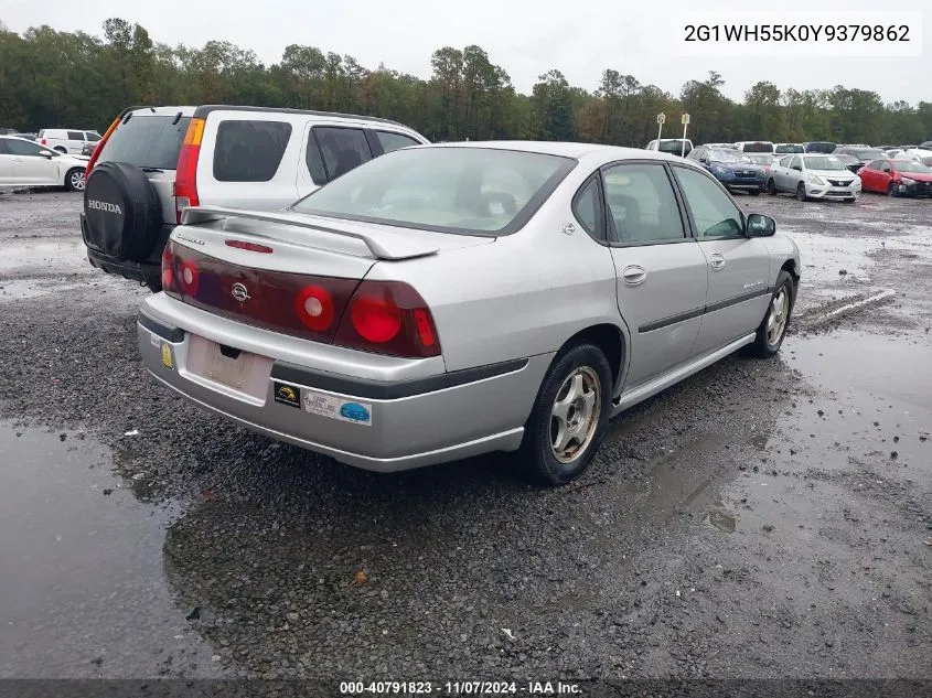 2000 Chevrolet Impala Ls VIN: 2G1WH55K0Y9379862 Lot: 40791823